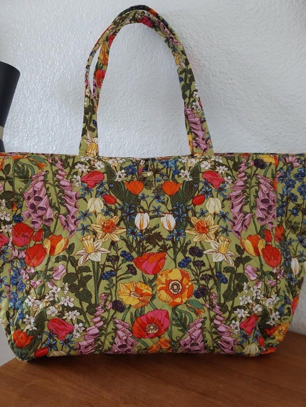 SOLD Bradley Hathaway Tote Bag in the Meadow Bouquet pattern  Vera Bradley flora